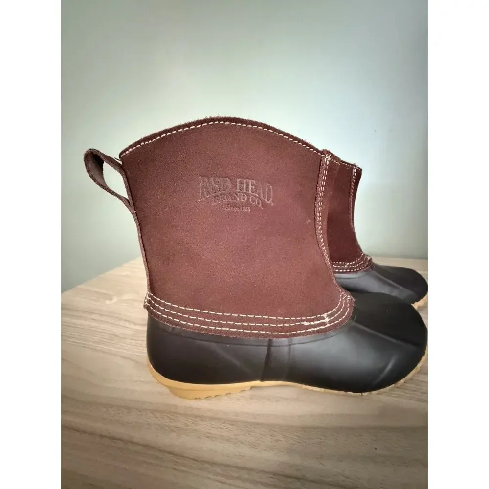 RedHead Classic II Men Duck Boots Insulated Waterproof Pull On Suede Rubber [Ins